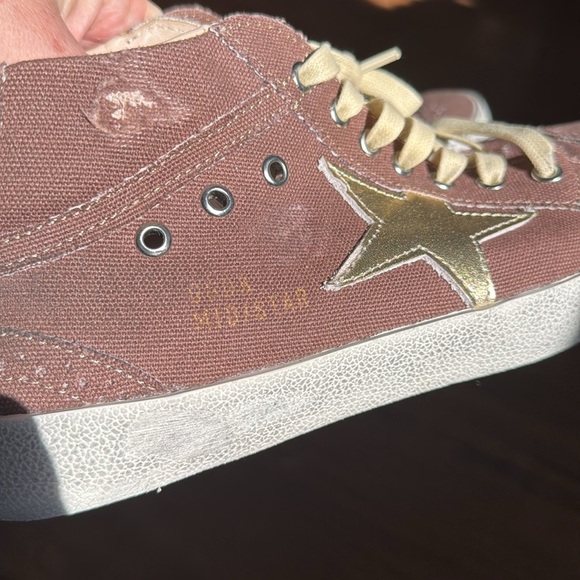 Golden Goose brown canvas Mid/Star Made in Italy women’s sneakers size 40 - Picture 9 of 10